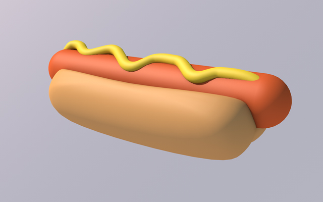 Cartoon Hotdog