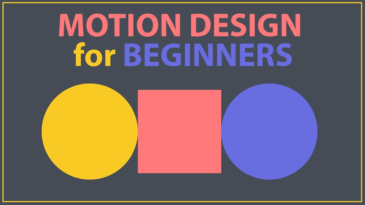 Motion Design Tutorial for BEGINNERS After Effects Traning Videos