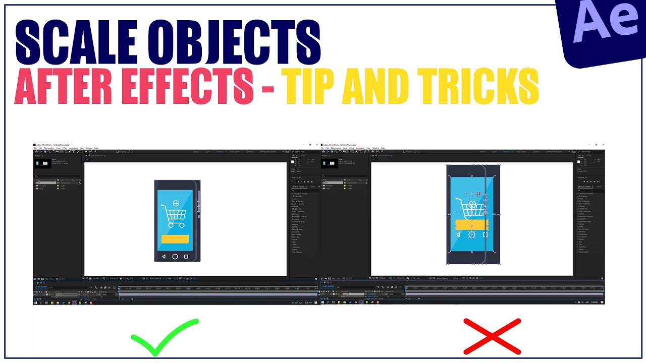 Scale Objects After Effects Tip And Tricks Beginner Tutorials CG