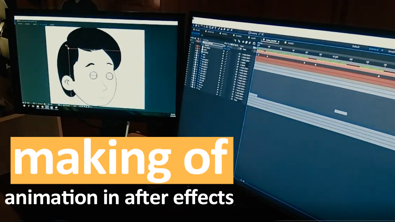 How to Make 2D Cartoon Animation in After Effects / ( MAKING