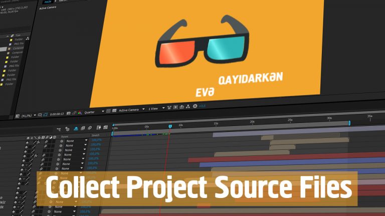 After Effects Tutorial – Collect Project Source Files Folder – CG ...