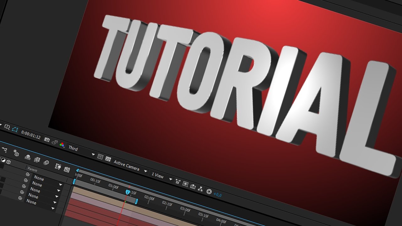 After Effects Tutorial – Element 3D Text + Basic Camera Animation – CG ...