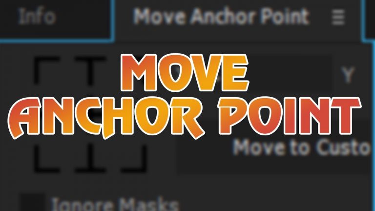 after effects reposition anchor point script download