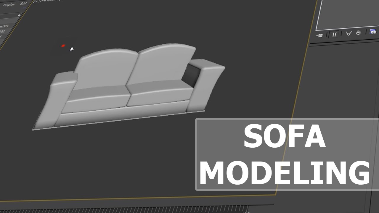 3d Studio Max Sofa Modeling Speed Cg Animation Tutorials