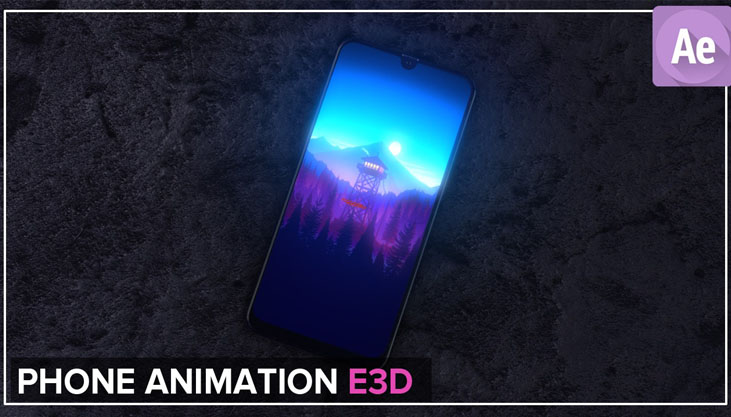 3D Realistic Mobile Animation Tutorial in Element 3D / After Effects – CG Animation  Tutorials / 
