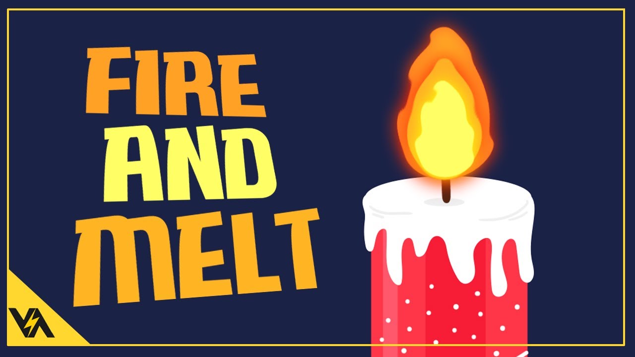 Candle Fire and Melt Animation in After Effects Tutorial CG Animation