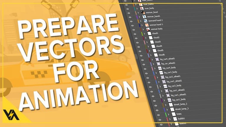 2D Explainer Animation Tutorial – Prepare Vector for Animation in