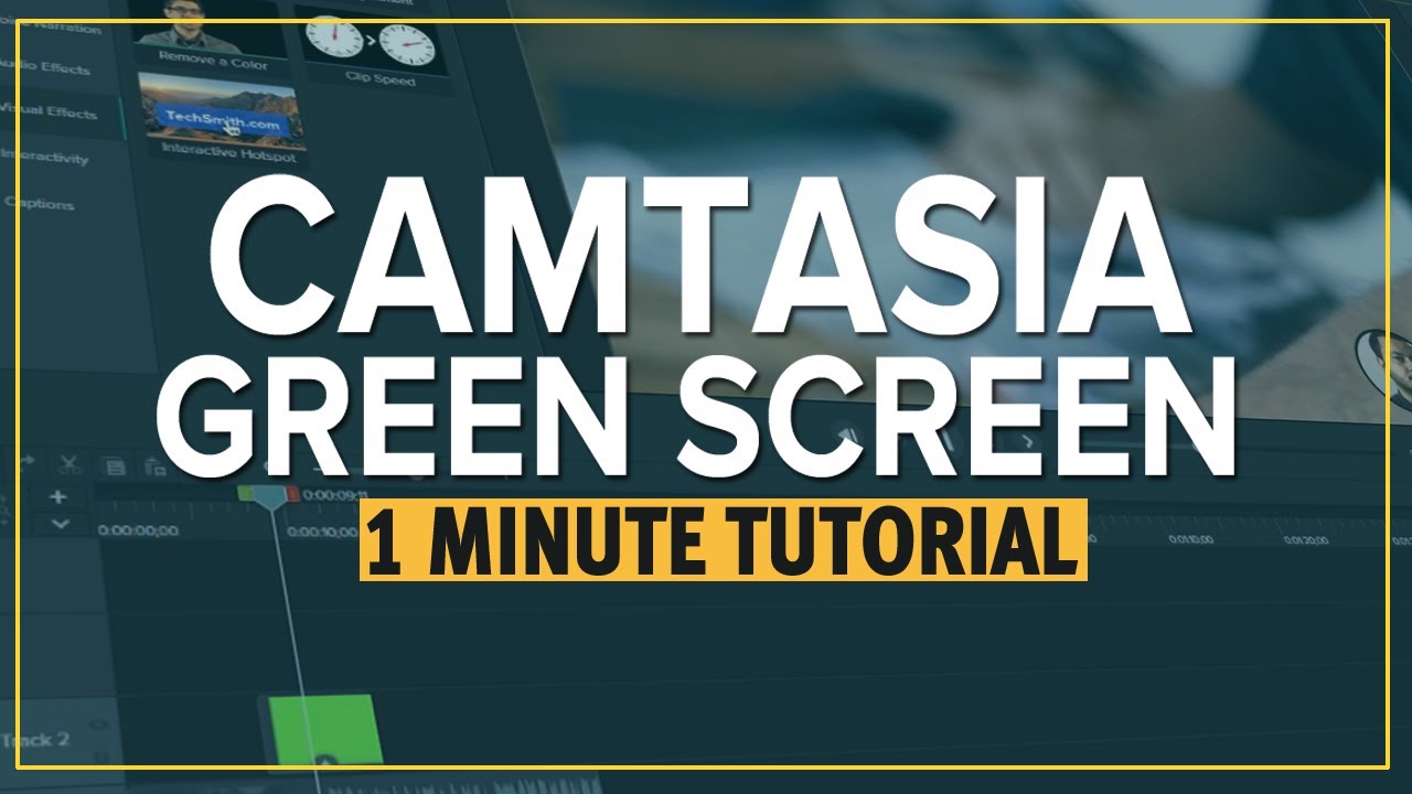 camtasia 2020 green screen
