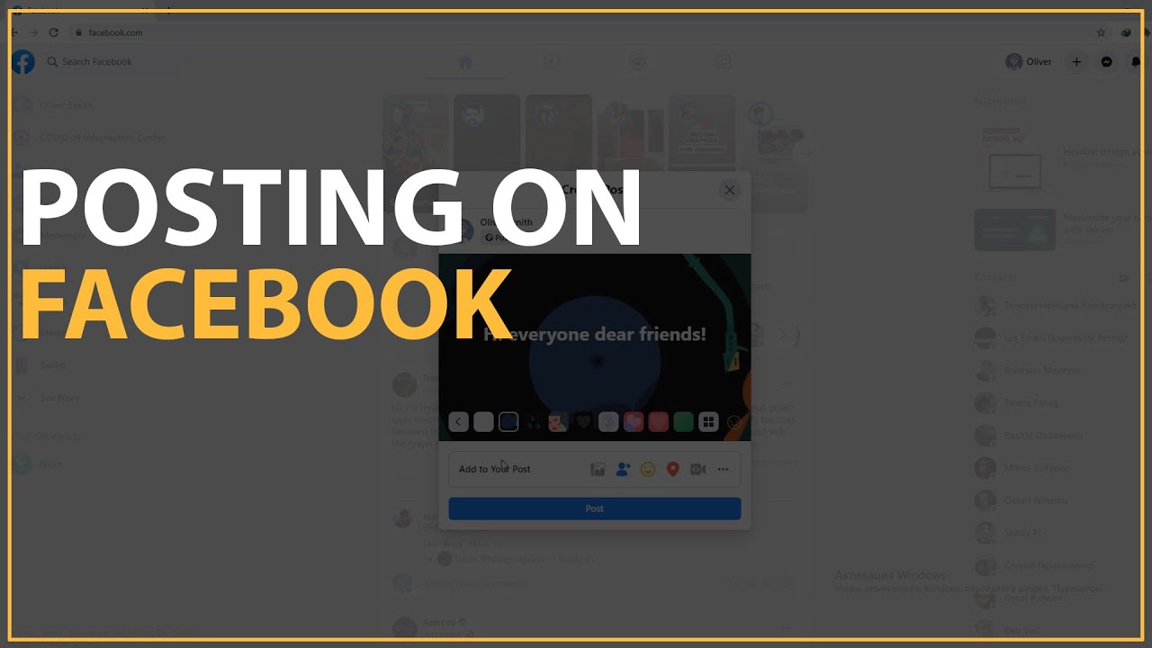 How To Create Post On Facebook Social Network 2021 Version – CG ...