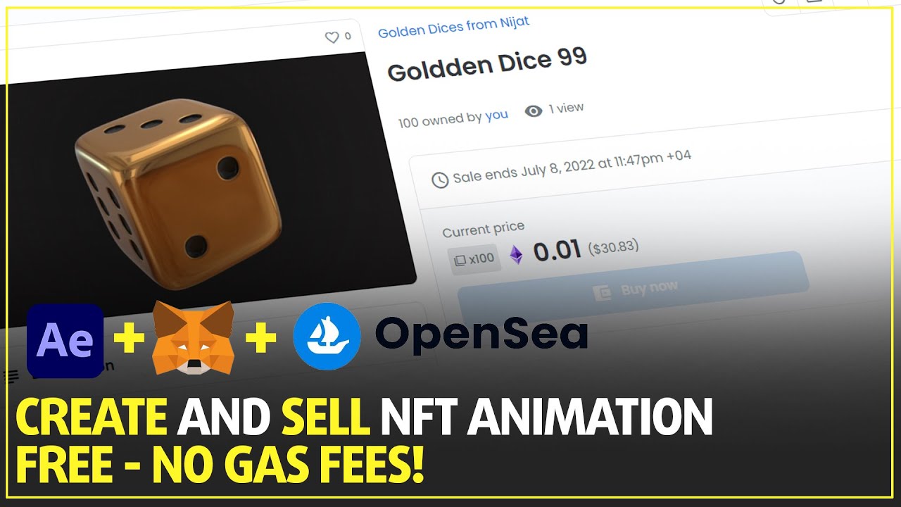 How To CREATE And SELL 3D NFT Animations In OPENSEA With After Effects