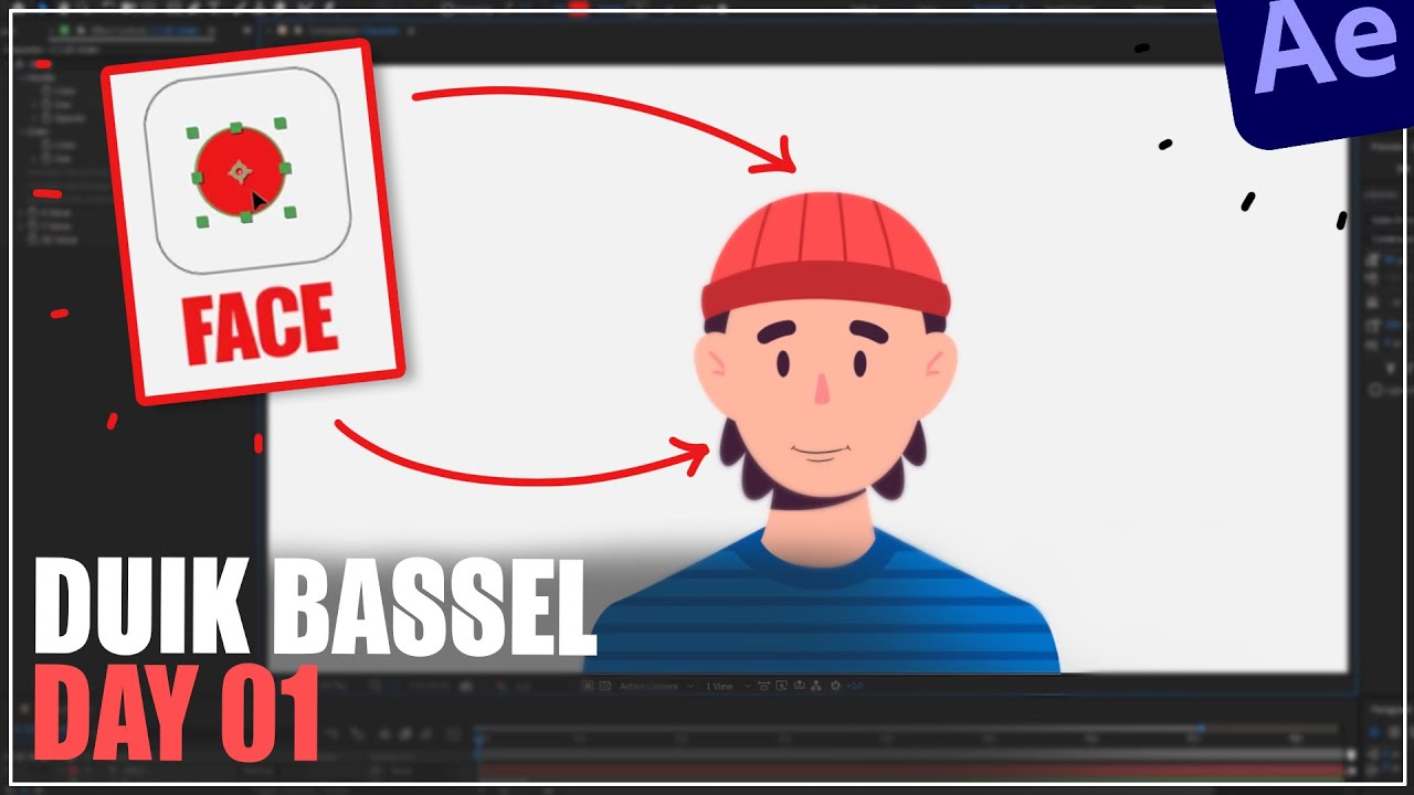 Duik Bassel – DAY:01 | Face Rig with Controller | After Effects ...