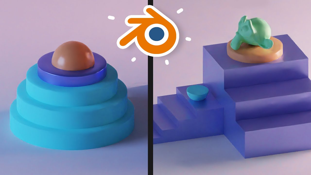 Make Colorful Scene With Blender Blender Beginner Tutorials 02 