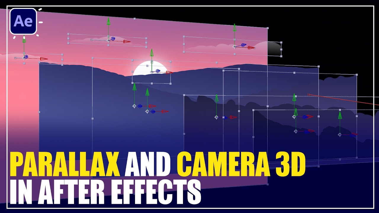 Camera 3D – Parallax | Landscape Animation in After Effects Tutorials ...