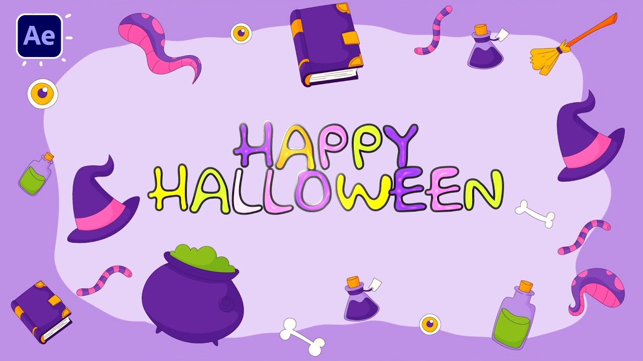 Halloween Background Animation in After Effects Tutorials CG