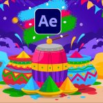 Holi Festival Motion Graphics Tutorials in After Effects
