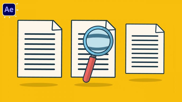 MOTION GRAPHICS: Magnify Document Animation in After Effects Tutorials ...