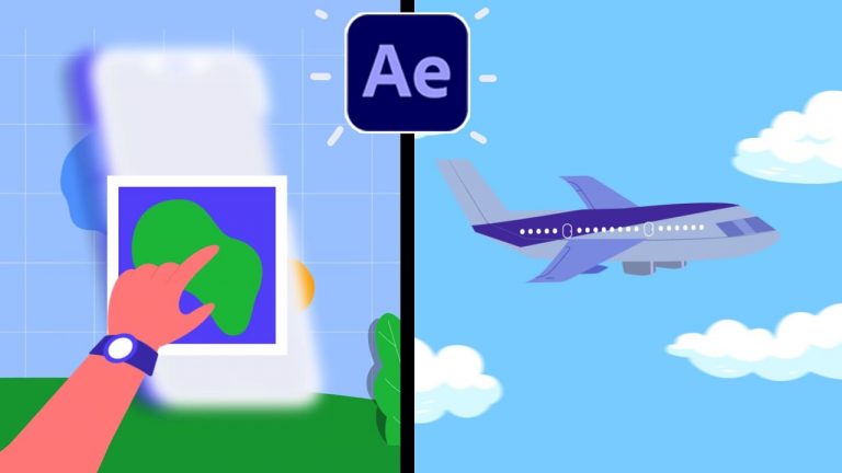 Motion Graphics Scene Transition And Camera With Null Object in After ...