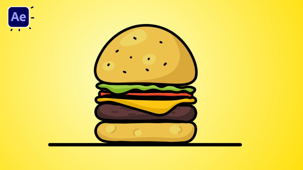 Burger Jumping Ingredients Animation in After Effects Tutorials – CG ...