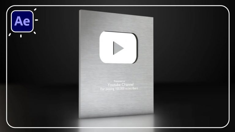 Youtube Silver Button 3D Animation in Element 3D | After Effects ...