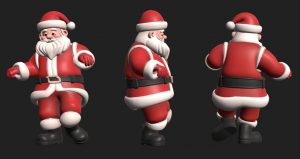 Santa 3D Model