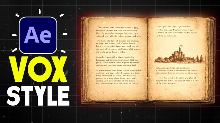 Creative History Documentary Book Animation in After Effects Tutorials ...
