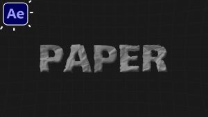 Textured Paper Animation on Text After Effects