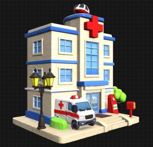 City Hospital 3D Model