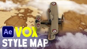 3D Cinematic Documentary MAP VOX Style Animation in After Effects Tutorials
