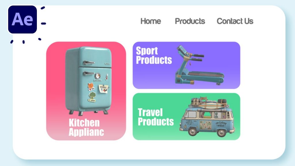 After Effects Website 3D Product Showcase Animation Tutorial