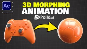 3D Morphing Motion Graphics Animation Tutorial After Effects + Pollo AI